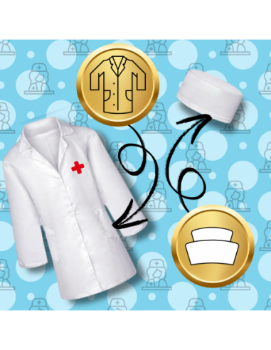 STRÓJ KOSTIUM PRZEBRANIE LEKARZA...