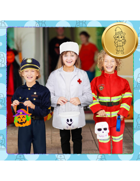 STRÓJ KOSTIUM PRZEBRANIE LEKARZA PIELĘGNIARZA PIELEGNIARKA DOKTORA DLA DZIECI 122/128 cm