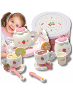 Drewniany Serwis dla Dzieci...