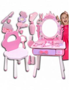 Duża drewniana toaletka z...