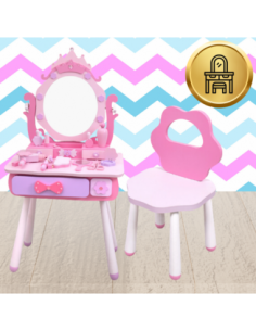 Duża drewniana toaletka z... 2