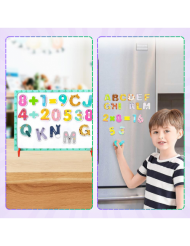 Duży Zestaw Drewniane Magnetyczne...