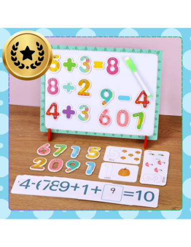 Duży Zestaw Drewnianych Magnetycznych...