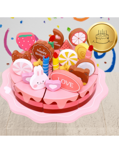 DREWNIANY TORT CIASTO DO KROJENIA...