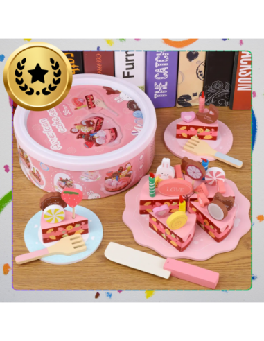 DREWNIANY TORT CIASTO DO KROJENIA...