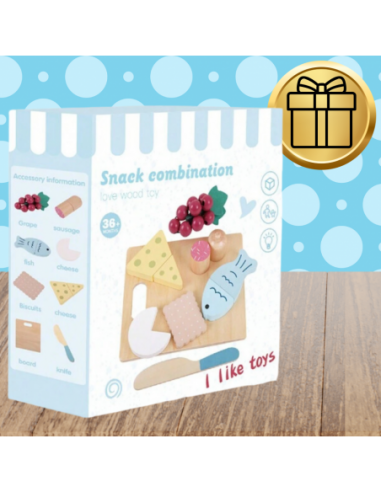 Drewniany Duży Zestaw Do Krojenia dla...