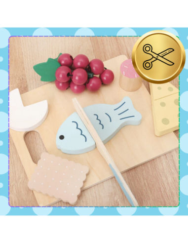 Drewniany Duży Zestaw Do Krojenia dla...