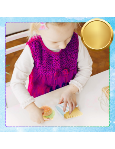 Drewniany Duży Zestaw Hamburger dla...