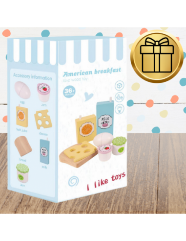 Drewniany Zestaw śniadanie Krojenie...