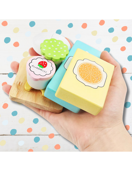 Drewniany Zestaw śniadanie Krojenie dla Dzieci Zabawka Kanapka Edukacyjna