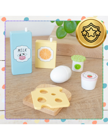 Drewniany Zestaw śniadanie Krojenie...