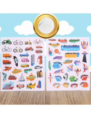 Książeczka z Naklejkami Pojazdami...
