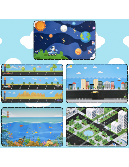 Książeczka z Naklejkami Pojazdami Sensoryczna Dla Dzieci Edukacyjna Drogi