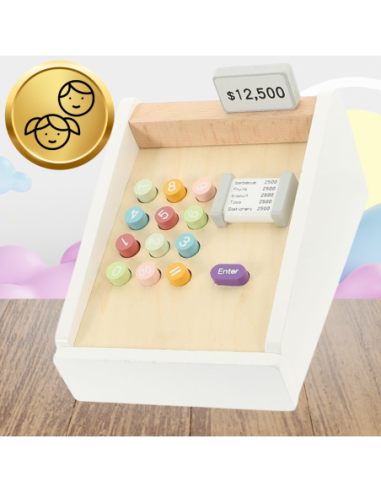 Drewniana Kasa Fiskalna Sklepowa Dla...