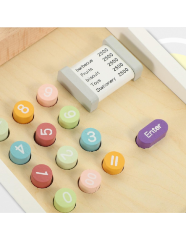 Drewniana Kasa Fiskalna Sklepowa Dla...