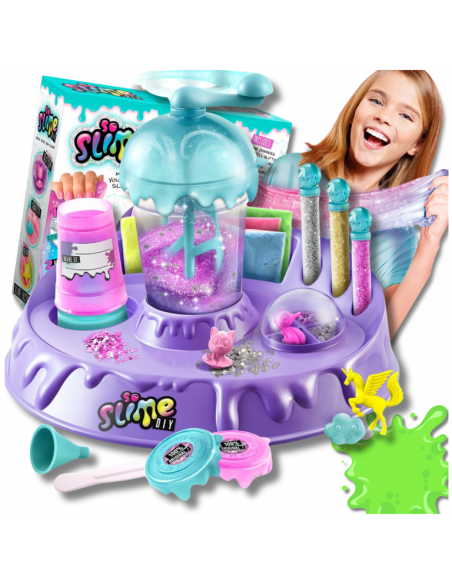 DUŻY ZESTAW DLA DZIECI FABRYKA DO ROBIENIA SLIME GLUTÓW BROKAT AKCESORIA