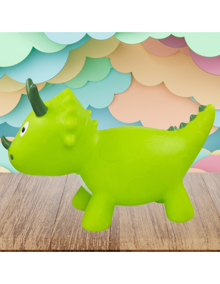 SKOCZEK DLA DZIECI DO SKAKANIA GUMOWY Z POMPKĄ DINOZAUR