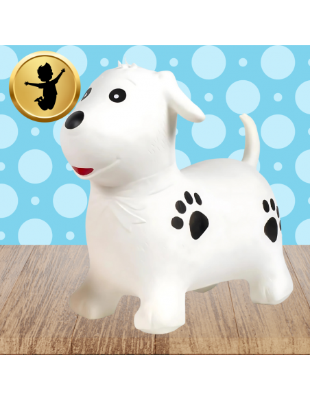 SKOCZEK DLA DZIECI DO SKAKANIA GUMOWY Z POMPKĄ PIES