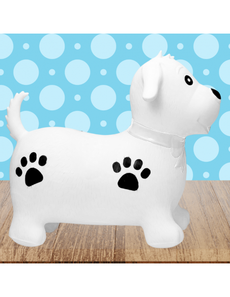 SKOCZEK DLA DZIECI DO SKAKANIA GUMOWY Z POMPKĄ PIES