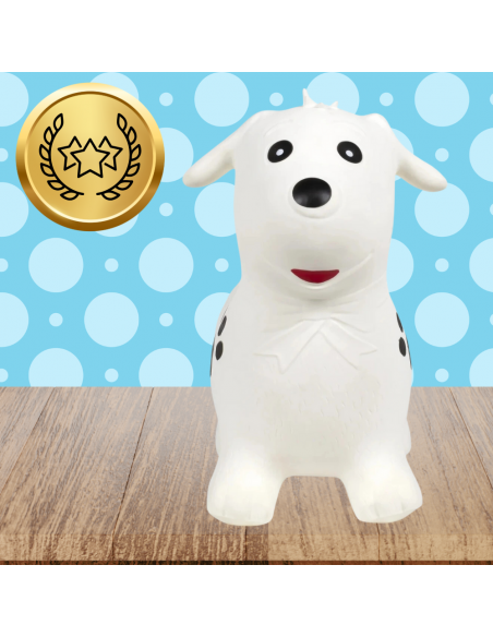 SKOCZEK DLA DZIECI DO SKAKANIA GUMOWY Z POMPKĄ PIES