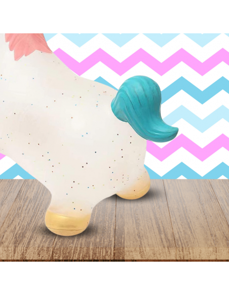 SKOCZEK DLA DZIECI DO SKAKANIA GUMOWY Z POMPKĄ JEDNOROŻEC