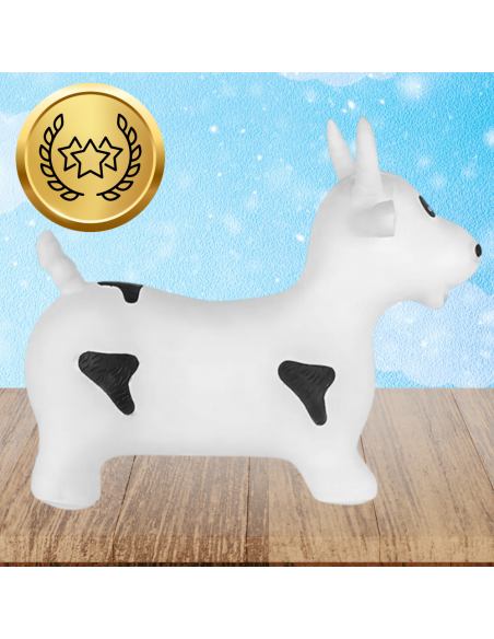 SKOCZEK DLA DZIECI DO SKAKANIA GUMOWY Z POMPKĄ KROWA