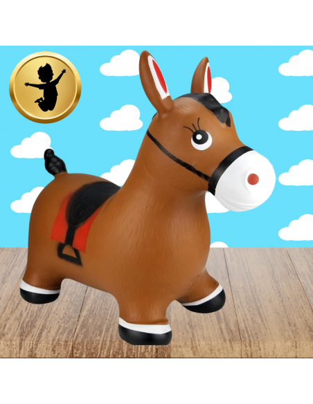 SKOCZEK DLA DZIECI DO SKAKANIA GUMOWY Z POMPKĄ OSIOŁEK