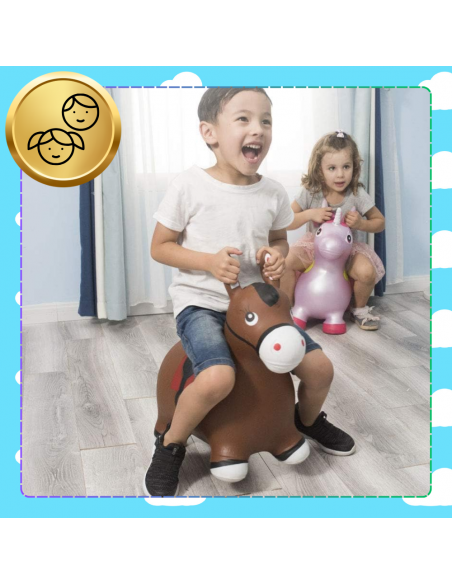 SKOCZEK DLA DZIECI DO SKAKANIA GUMOWY Z POMPKĄ OSIOŁEK