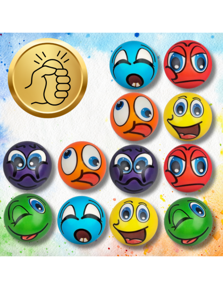 PIŁECZKI SENSORYCZNE ANTYSTRESOWE 12 SZT GNIOTKI DLA DZIECI I DOROSŁYCH