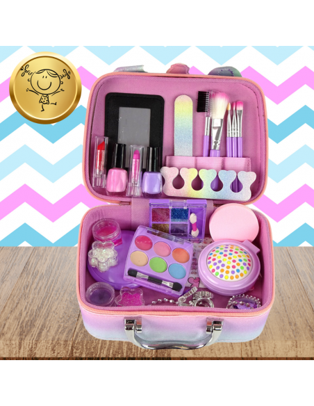 ZESTAW KOSMETYKÓW DLA DZIECI DO MAKIJAŻU MALOWANIA KUFEREK DLA DZIEWCZYNKI