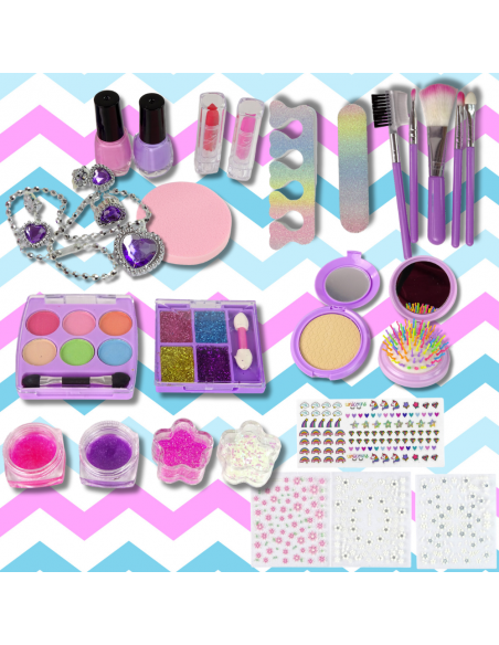 ZESTAW KOSMETYKÓW DLA DZIECI DO MAKIJAŻU MALOWANIA KUFEREK DLA DZIEWCZYNKI