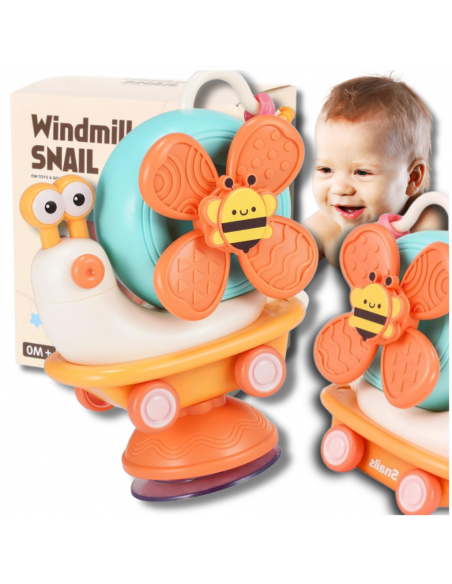 INTERAKTYWNY EDUKACYJNY ŚLIMAK ZABAWKA 4w1 JEŻDŻĄCY SENSORYCZNY DLA DZIECI
