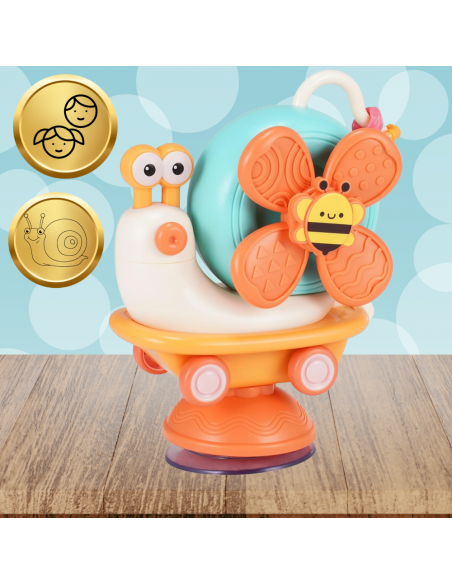 INTERAKTYWNY EDUKACYJNY ŚLIMAK ZABAWKA 4w1 JEŻDŻĄCY SENSORYCZNY DLA DZIECI