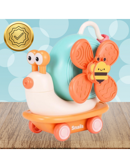 INTERAKTYWNY EDUKACYJNY ŚLIMAK ZABAWKA 4w1 JEŻDŻĄCY SENSORYCZNY DLA DZIECI