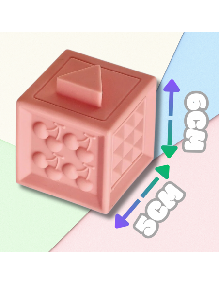 Miękkie kreatywne klocki sensoryczne dla niemowląt dzieci funkcja gryzaka cyfry 13 el.