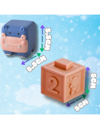 Miękkie kreatywne klocki sensoryczne...