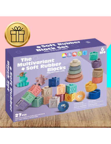 Miękkie kreatywne klocki sensoryczne...