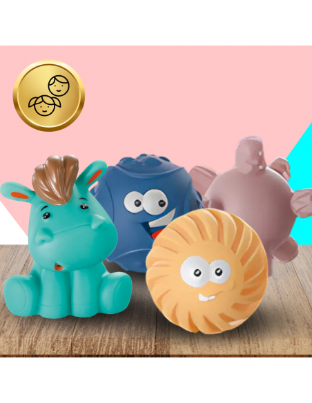 Miękkie kreatywne klocki sensoryczne dla niemowląt dzieci funkcja gryzaka 27 el.