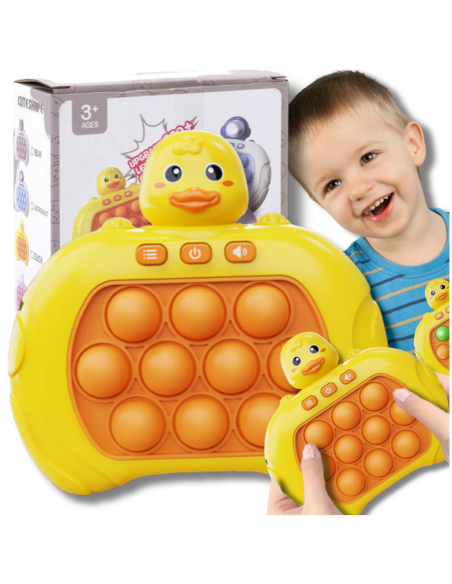 ELEKTRONICZNA GRA ZRĘCZNOŚCIOWA POP IT ANTYSTRESOWA DLA DZIECI I DOROSŁYCH KACZKA