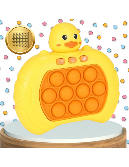 ELEKTRONICZNA GRA ZRĘCZNOŚCIOWA POP IT ANTYSTRESOWA DLA DZIECI I DOROSŁYCH KACZKA