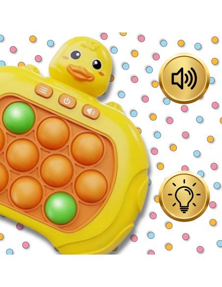 ELEKTRONICZNA GRA ZRĘCZNOŚCIOWA POP IT ANTYSTRESOWA DLA DZIECI I DOROSŁYCH KACZKA