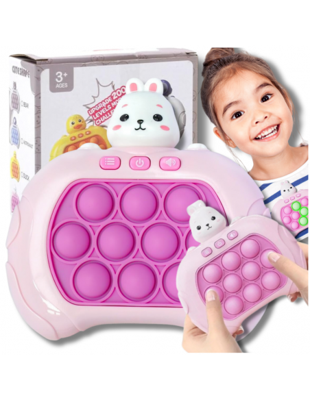 ELEKTRONICZNA GRA ZRĘCZNOŚCIOWA POP IT ANTYSTRESOWA DLA DZIECI I DOROSŁYCH KRÓLIK