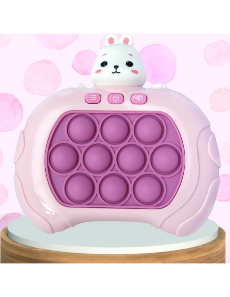 ELEKTRONICZNA GRA ZRĘCZNOŚCIOWA POP IT ANTYSTRESOWA DLA DZIECI I DOROSŁYCH KRÓLIK