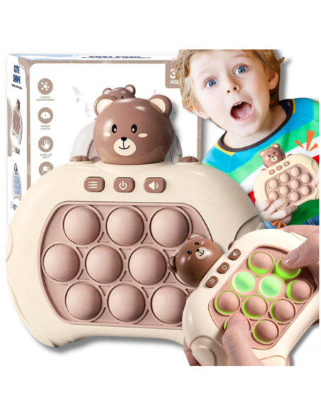 ELEKTRONICZNA GRA ZRĘCZNOŚCIOWA POP IT ANTYSTRESOWA DLA DZIECI I DOROSŁYCH MIŚ