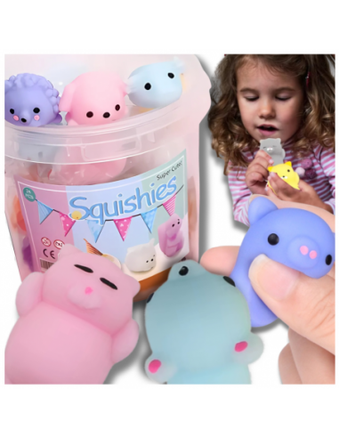 GNIOTEK MOCHI SQUISHY 12 SZT ZABAWKA ANTYSTRESOWA ZESTAW DLA DZIECI