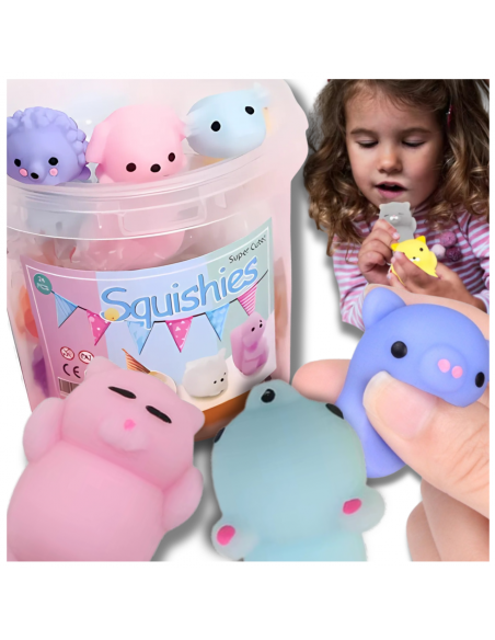 GNIOTEK MOCHI SQUISHY 12 SZT ZABAWKA ANTYSTRESOWA ZESTAW DLA DZIECI
