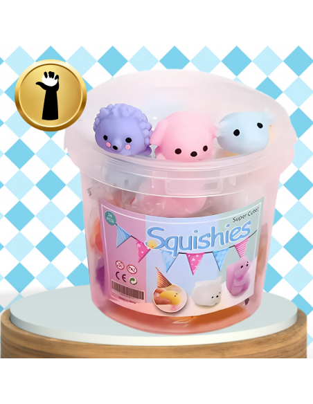 GNIOTEK MOCHI SQUISHY 12 SZT ZABAWKA ANTYSTRESOWA ZESTAW DLA DZIECI
