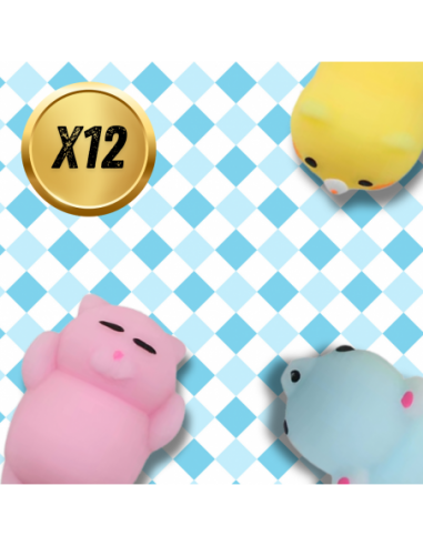 GNIOTEK MOCHI SQUISHY 12 SZT ZABAWKA...