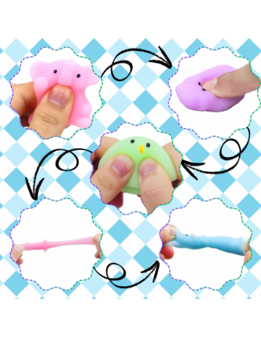 GNIOTEK MOCHI SQUISHY 12 SZT ZABAWKA...