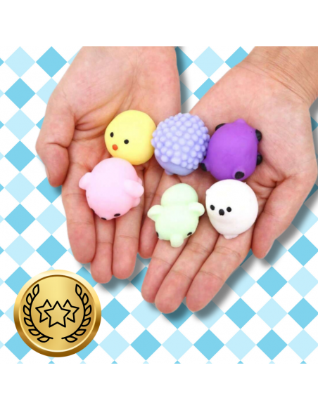 GNIOTEK MOCHI SQUISHY 12 SZT ZABAWKA ANTYSTRESOWA ZESTAW DLA DZIECI